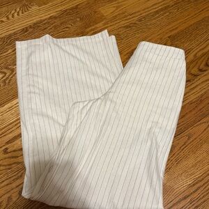 Altar'd State women’s Cream Pinstriped Pants